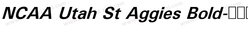 NCAA Utah St Aggies Bold字体转换